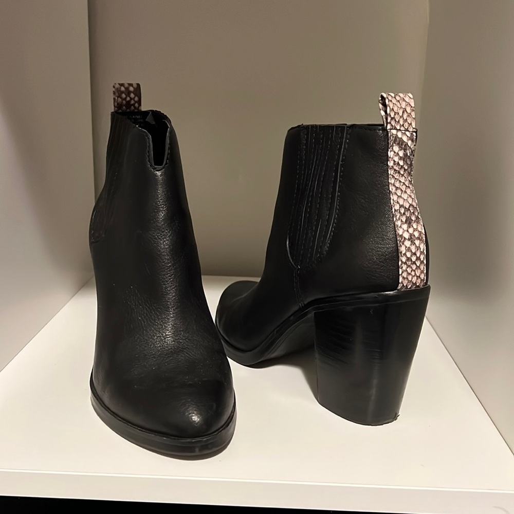 Leather booties